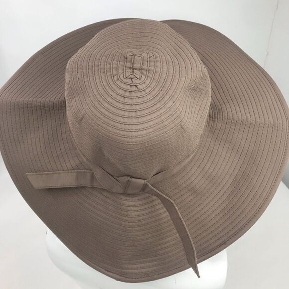 Swim Zip Taupe Canvas 4.5” brim Sun Protection Outdoor Performance Hat - Picture 6 of 16